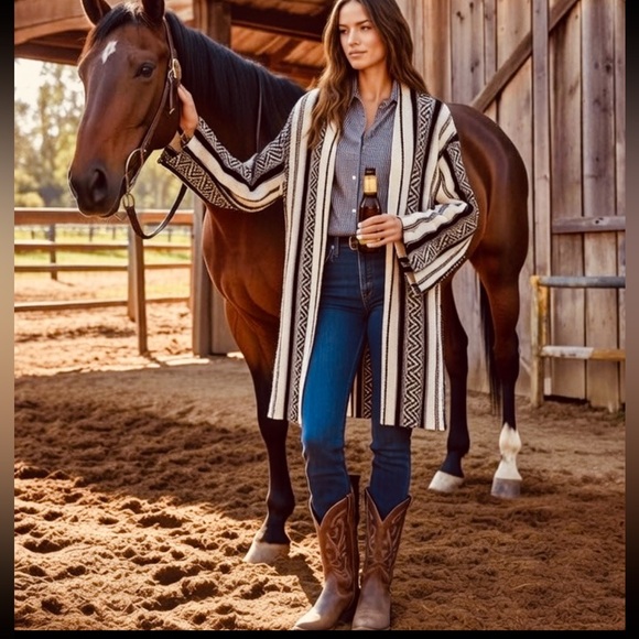 Ralph Lauren Sweaters - Chaps X Ralph Lauren cardigan sweater Yellowstone southwestern tribal pendleton
